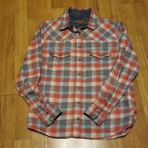 Jachs Girlfriend Bea pearl snap pastel flannel